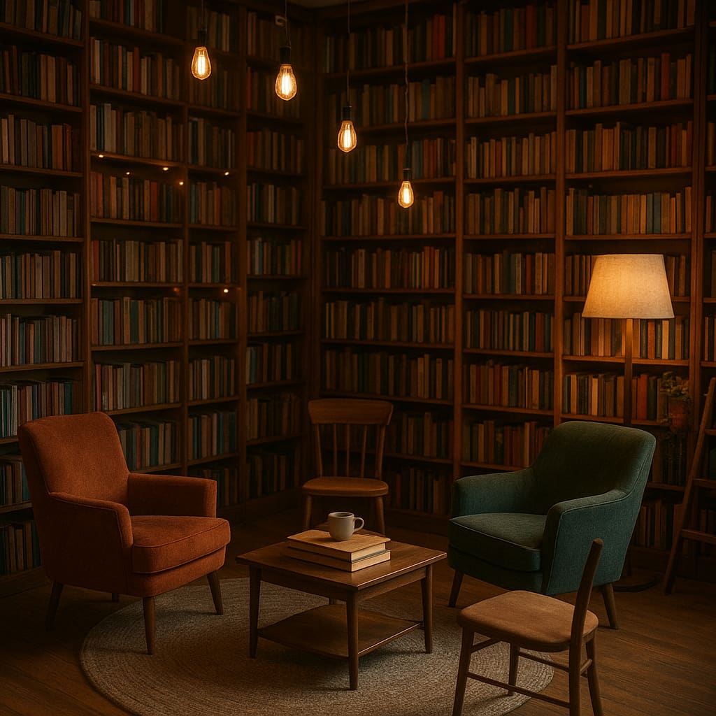 Espacio para evento literario en librería